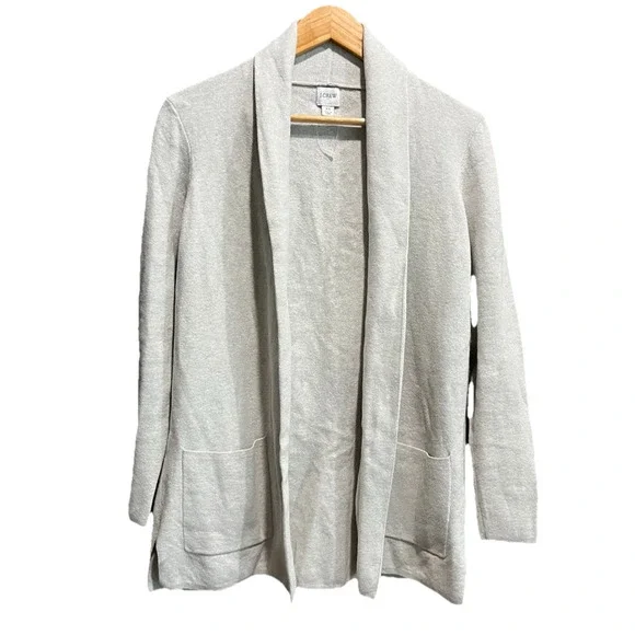 Crew Sweaters Jcrew Light Gray Chelsea Womens Open Sweater